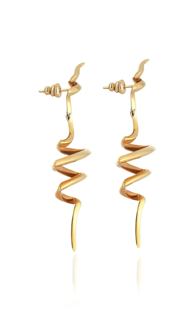 Shop Gilan Women's Cintemani 18k Yellow Gold Diamond Earrings