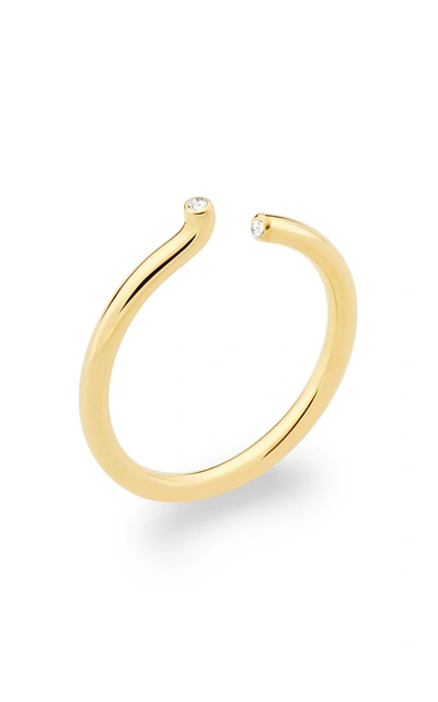 Shop Yael Sonia Women's Rock Asymmetric Diamond 18k Yellow Gold Ring