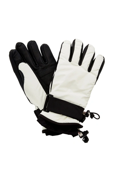 Shop Moncler Genius Women's 3 Moncler Grenoble Snow Glow Gloves In White