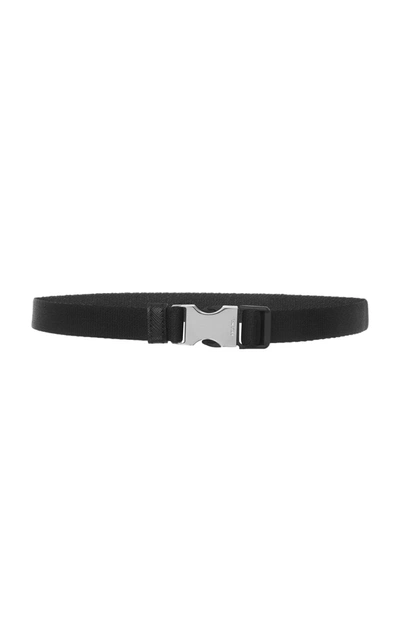 Shop Prada Shell Belt In Black