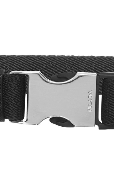 Shop Prada Shell Belt In Black