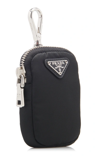 Shop Prada Women's Logo-detailed Nylon Pouch In Black