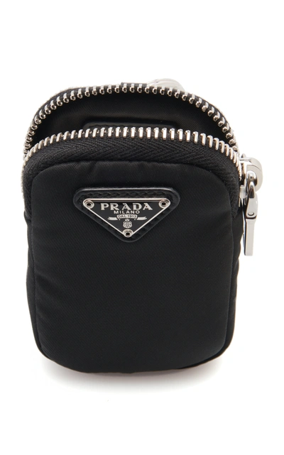 Shop Prada Women's Logo-detailed Nylon Pouch In Black