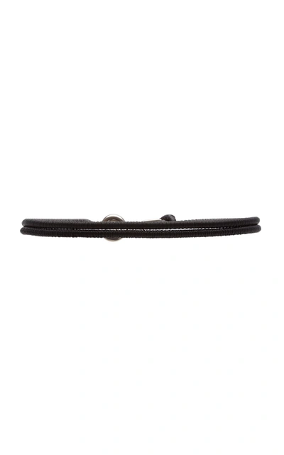 Shop Bottega Veneta Women's Leather Rope Belt In Orange,black