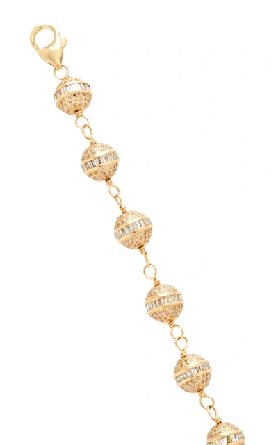 Shop Sheryl Lowe Women's 14k Gold And Diamond Bracelet