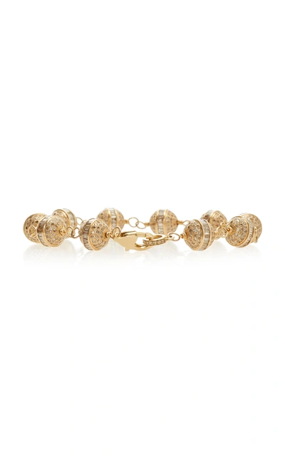 Shop Sheryl Lowe Women's 14k Gold And Diamond Bracelet