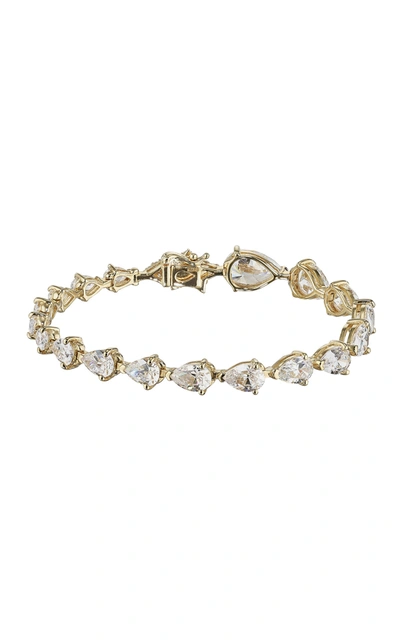Shop Anabela Chan 18k Yellow Gold Diamond Nova Bracelet In White