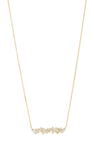 Suzanne Kalan 18k Gold Diamond Necklace In Gold