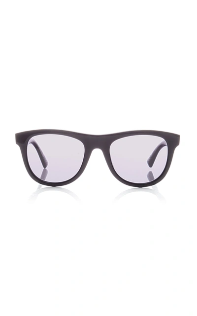 Shop Bottega Veneta Women's The Originals Square-frame Acetate Sunglasses In Black