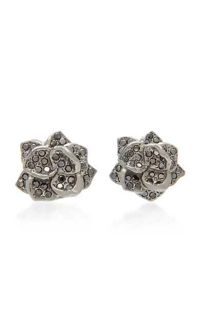 Shop Colette Jewelry Women's 18k Black Gold And Diamond Earrings