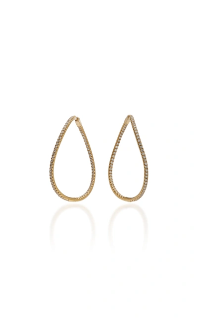 Shop Anita Ko Women's Twisted 18k Gold Diamond Earrings