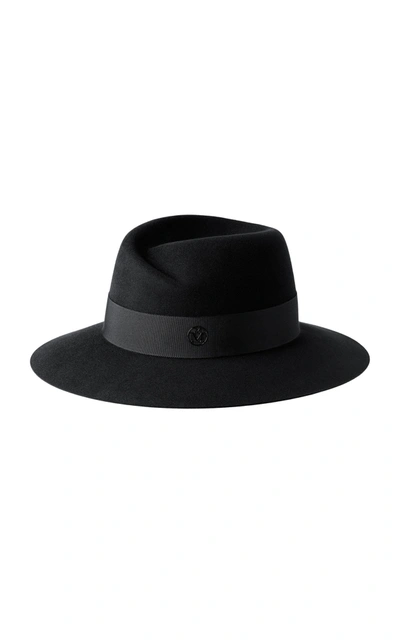 Shop Maison Michel Women's Virginie Waterproof Felt Hat In Black