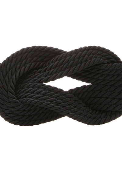 Shop Alberta Ferretti Twisted Rope Belt In Black