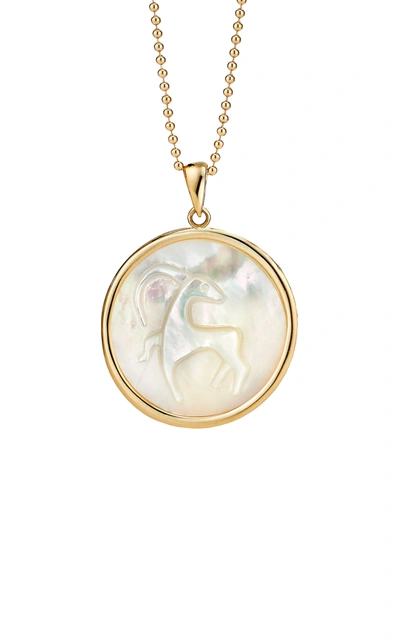Shop Ashley Mccormick Women's Capricorn 18k Gold Pendant