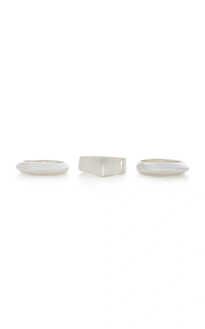 Shop Sophie Buhai Set-of-three Dimple Sterling Silver Rings