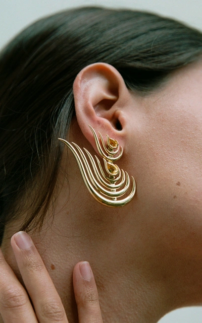 Shop Fernando Jorge Women's Beacon Earrings In Gold