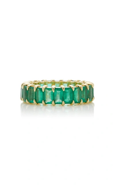 Shop Ila Harper 14k Gold Emerald Ring In Green