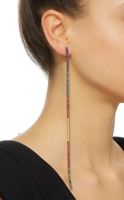 Shop Claudia Oddi Rainbow Xl Mono-earring In Multi