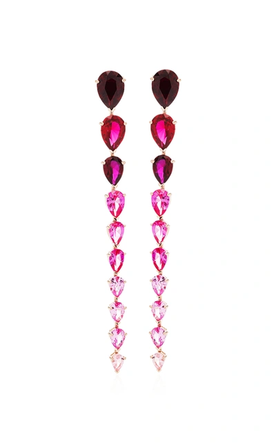Shop Anabela Chan Fuchsia Nova Earrings In Pink