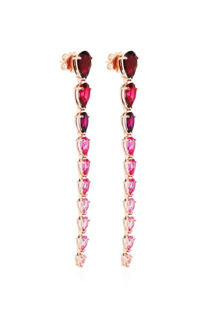 Shop Anabela Chan Fuchsia Nova Earrings In Pink