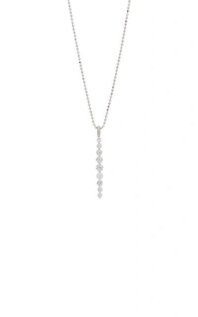 Shop Anita Ko Women's Twiggy Medium 18k Diamond Necklace In White