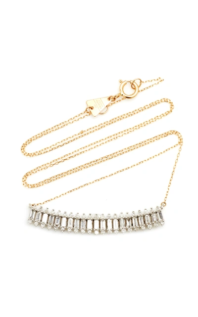 Shop Adina Reyter Large Stack 14k Yellow Gold Diamond Necklace
