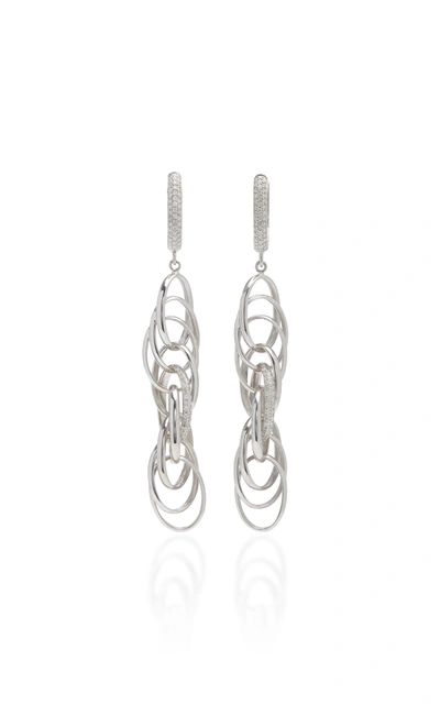 Shop Lynn Ban Women's Sterling Silver And Diamond Earrings
