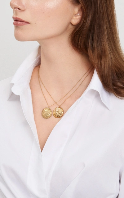 Shop Evren Kayar Women's Celestial Sun 18k Yellow Gold Necklace