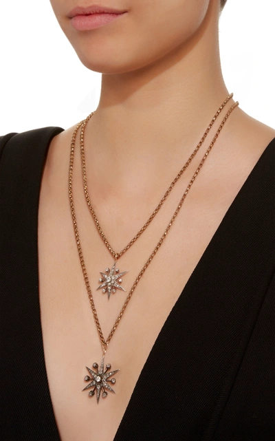Shop Toni + Chloe Goutal Women's Ava One-of-a-kind Antique Gold And Diamond Double Necklace
