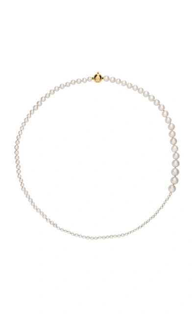 Sophie Bille Brahe Petite Peggy 14ct Yellow-gold And Freshwater Pearl Necklace In Y Gold