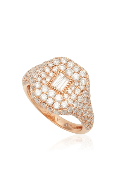 Shop Shay Essential 18k Rose Gold Diamond Pinky Ring