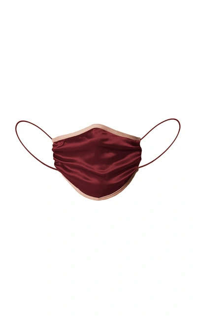 Shop Johanna Ortiz Women's Exclusive Kate Is Wearing Satin-lined Silk Charmeuse Face Mask In Red