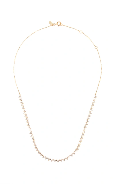 Shop Adina Reyter Half Riviera 14k Yellow Gold Diamond Necklace