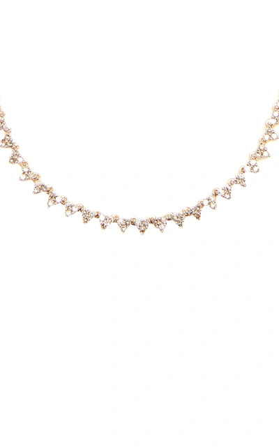 Shop Adina Reyter Half Riviera 14k Yellow Gold Diamond Necklace