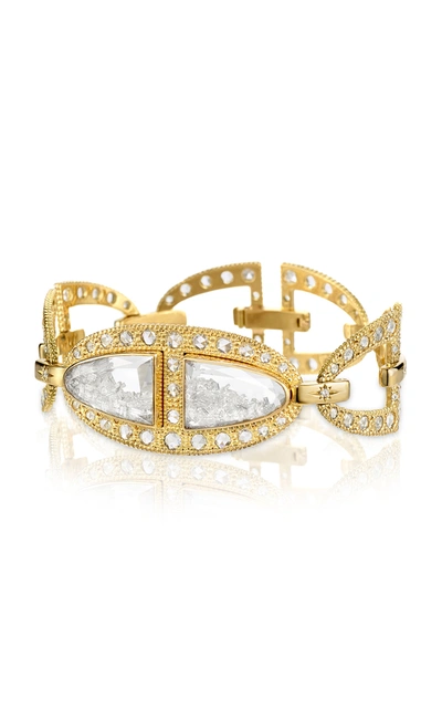 Shop Moritz Glik Women's Kaleidoscope Shaker Diamond 18k Gold Bracelet