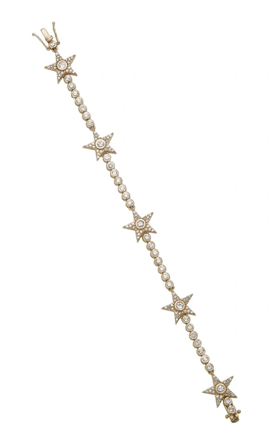 Shop Sheryl Lowe Women's 14k Gold Diamond Tennis Bracelet In Metallic