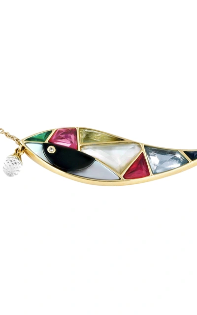 Shop Aisha Baker Women's Blink 18k Gold And Multi-stone Necklace