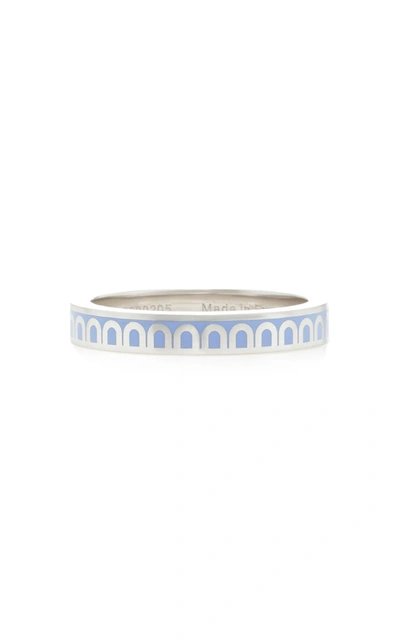 Shop Davidor Women's L'arc 18k White Gold Ring In Blue