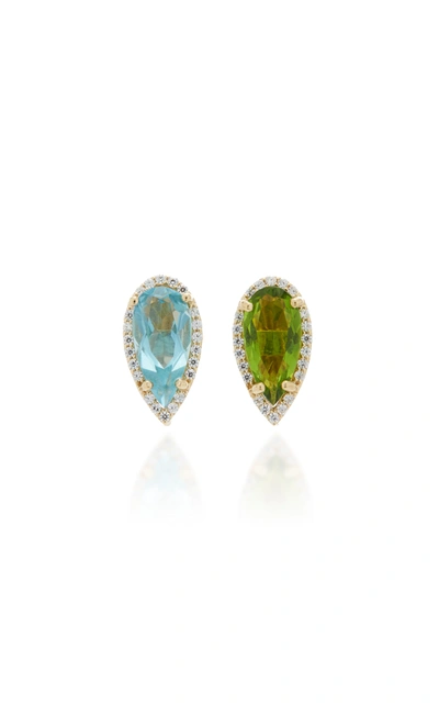 Shop Anabela Chan 18k Gold Vermeil And Multi-stone Earrings