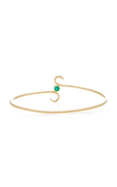 Shop Donna Hourani Women's Love 18k Gold And Emerald Bracelet