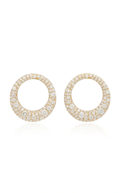 Shop Anita Ko Women's Galaxy Small 18k Gold Diamond Earrings