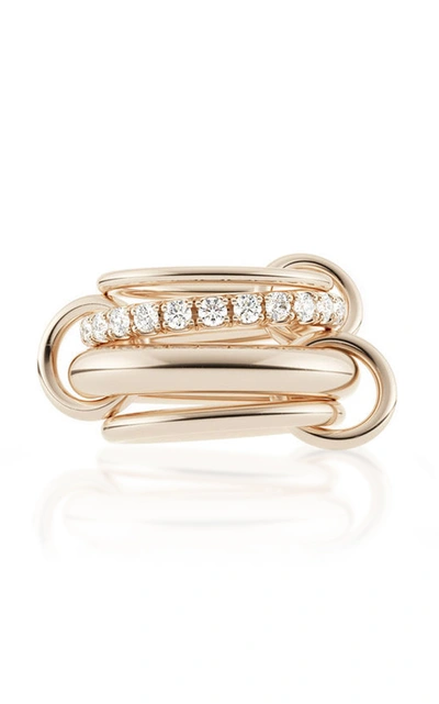 Shop Spinelli Kilcollin Luna Rose Linked Gold Ring