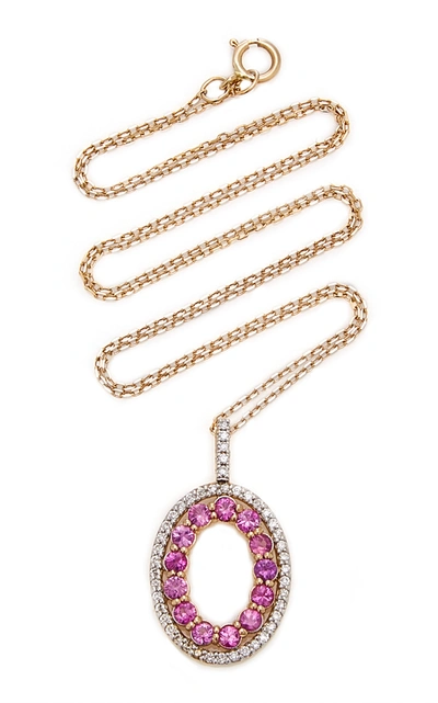 Shop Mateo Gold And Pink Sapphire Necklace