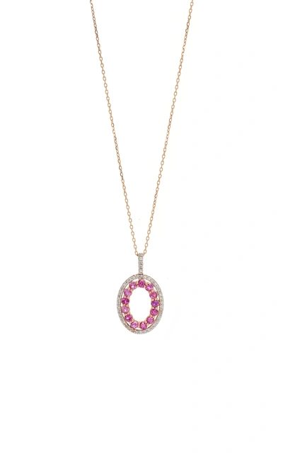 Shop Mateo Gold And Pink Sapphire Necklace