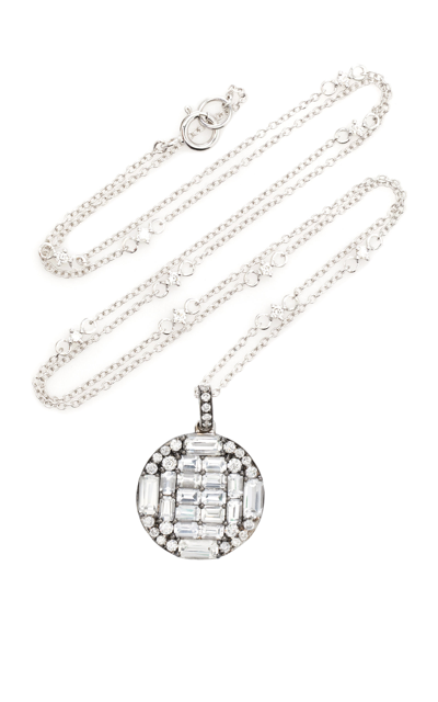 Shop Nam Cho Women's 18k White Gold Sapphire And Diamond Necklace