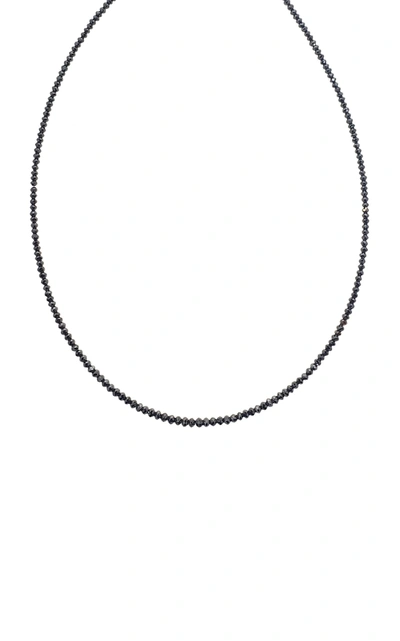 Shop Sethi Couture Noir Black Diamond 14k White Gold Necklace