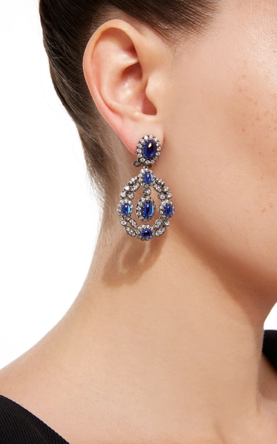 Shop Anabela Chan Women's Exclusive Treasure Sapphire Earrings In Blue