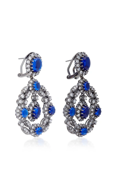 Shop Anabela Chan Women's Exclusive Treasure Sapphire Earrings In Blue