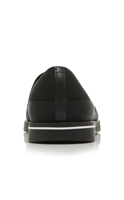 Shop Prada Knit Slip-on Sneakers In Black