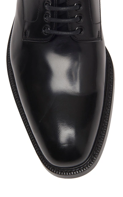 Shop Prada Lace-up Calfskin Blucher Shoes In Black